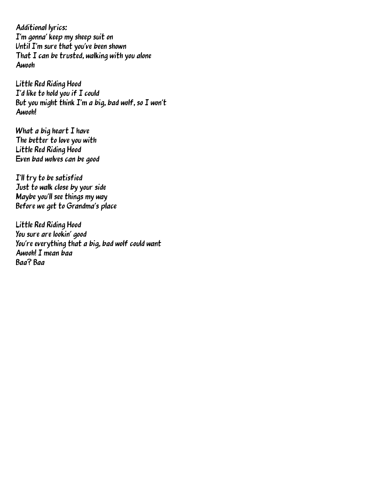 Sheet Music